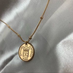 Vintage chanel 14k gold filled charm necklace